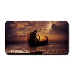 Steampunk Fractalscape, A Ship For All Destinations Medium Bar Mats by jayaprime