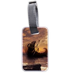 Steampunk Fractalscape, A Ship For All Destinations Luggage Tags (two Sides) by jayaprime