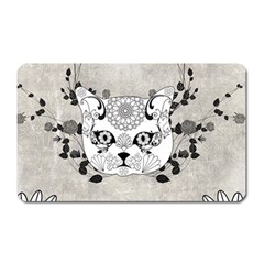 Wonderful Sugar Cat Skull Magnet (rectangular) by FantasyWorld7