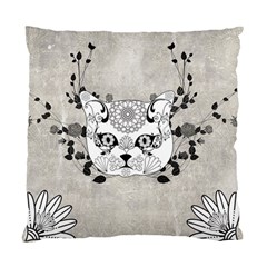 Wonderful Sugar Cat Skull Standard Cushion Case (one Side) by FantasyWorld7