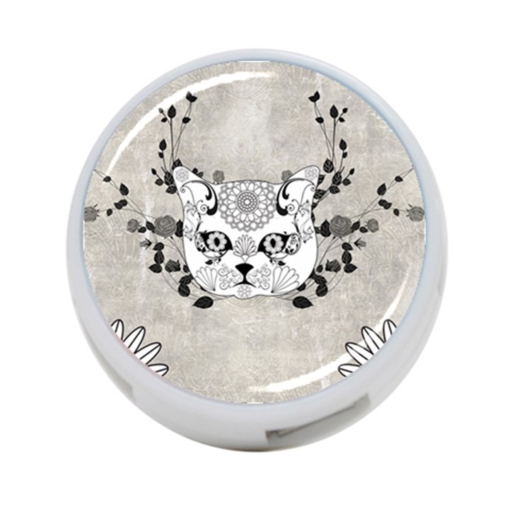 Wonderful Sugar Cat Skull 4-Port USB Hub (Two Sides) 