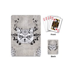 Wonderful Sugar Cat Skull Playing Cards (mini)  by FantasyWorld7