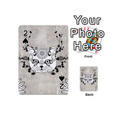 Wonderful Sugar Cat Skull Playing Cards 54 (mini)  by FantasyWorld7