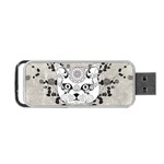 Wonderful Sugar Cat Skull Portable USB Flash (Two Sides) Front