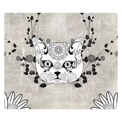 Wonderful Sugar Cat Skull Double Sided Flano Blanket (small)  by FantasyWorld7