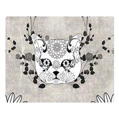 Wonderful Sugar Cat Skull Double Sided Flano Blanket (large)  by FantasyWorld7