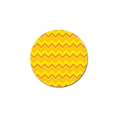 Zigzag (orange And Yellow) Golf Ball Marker (10 Pack) by berwies