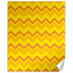 Zigzag (orange And Yellow) Canvas 16  X 20  