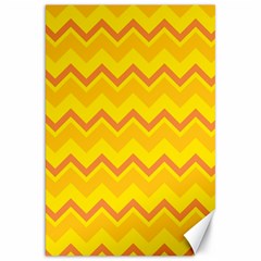 Zigzag (orange And Yellow) Canvas 20  X 30  