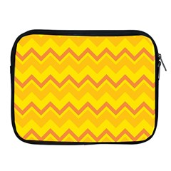 Zigzag (orange And Yellow) Apple Ipad 2/3/4 Zipper Cases