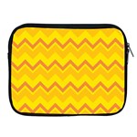 zigzag (Orange and yellow) Apple iPad 2/3/4 Zipper Cases Front