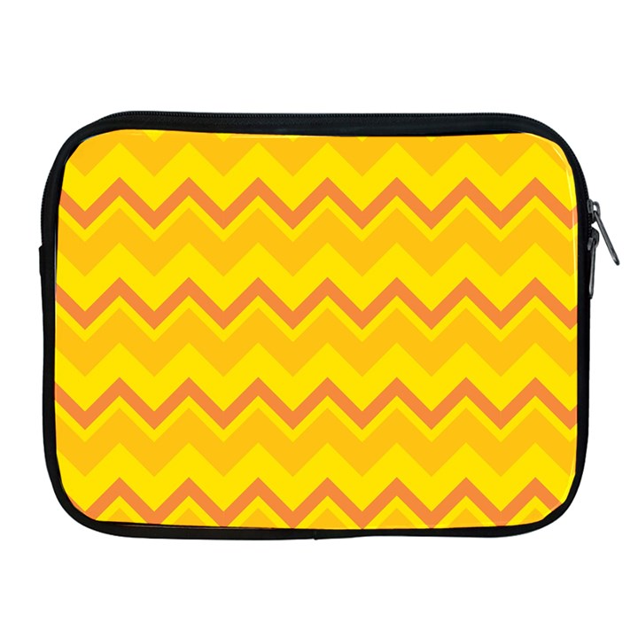 zigzag (Orange and yellow) Apple iPad 2/3/4 Zipper Cases