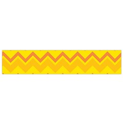 Zigzag (orange And Yellow) Flano Scarf (small)