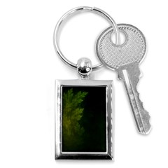 Beautiful Fractal Pines In The Misty Spring Night Key Chains (rectangle)  by jayaprime