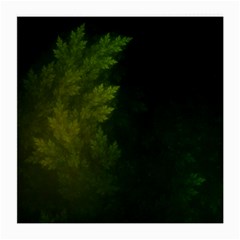 Beautiful Fractal Pines In The Misty Spring Night Medium Glasses Cloth by jayaprime