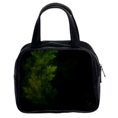 Beautiful Fractal Pines In The Misty Spring Night Classic Handbags (2 Sides) by jayaprime