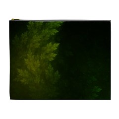 Beautiful Fractal Pines In The Misty Spring Night Cosmetic Bag (xl) by jayaprime