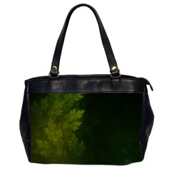 Beautiful Fractal Pines In The Misty Spring Night Office Handbags (2 Sides)  by jayaprime