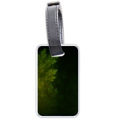 Beautiful Fractal Pines In The Misty Spring Night Luggage Tags (one Side)  by jayaprime