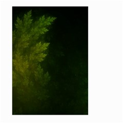 Beautiful Fractal Pines In The Misty Spring Night Large Garden Flag (two Sides) by jayaprime