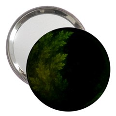 Beautiful Fractal Pines In The Misty Spring Night 3  Handbag Mirrors