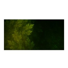 Beautiful Fractal Pines In The Misty Spring Night Satin Wrap by jayaprime