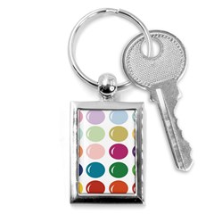 Brights Pastels Bubble Balloon Color Rainbow Key Chains (rectangle)  by Mariart