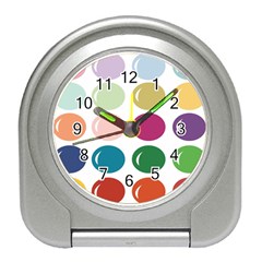 Brights Pastels Bubble Balloon Color Rainbow Travel Alarm Clocks