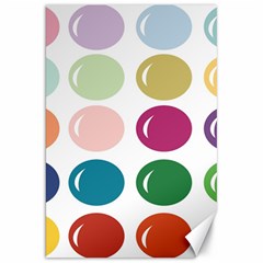 Brights Pastels Bubble Balloon Color Rainbow Canvas 20  X 30   by Mariart