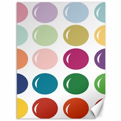 Brights Pastels Bubble Balloon Color Rainbow Canvas 36  X 48   by Mariart