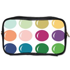 Brights Pastels Bubble Balloon Color Rainbow Toiletries Bags 2-side