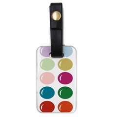 Brights Pastels Bubble Balloon Color Rainbow Luggage Tags (one Side)  by Mariart