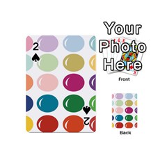 Brights Pastels Bubble Balloon Color Rainbow Playing Cards 54 (mini) 