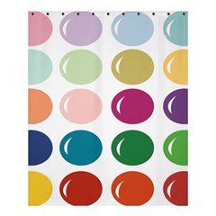 Brights Pastels Bubble Balloon Color Rainbow Shower Curtain 60  X 72  (medium)  by Mariart