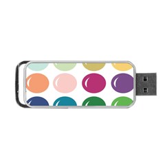 Brights Pastels Bubble Balloon Color Rainbow Portable Usb Flash (two Sides) by Mariart