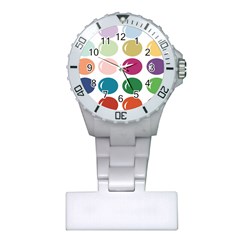 Brights Pastels Bubble Balloon Color Rainbow Plastic Nurses Watch by Mariart