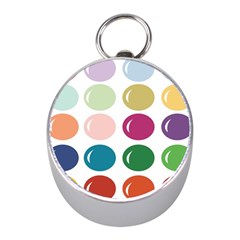 Brights Pastels Bubble Balloon Color Rainbow Mini Silver Compasses