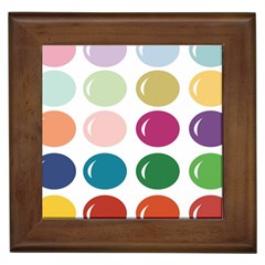 Brights Pastels Bubble Balloon Color Rainbow Framed Tiles