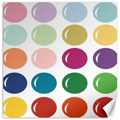 Brights Pastels Bubble Balloon Color Rainbow Canvas 20  X 20   by Mariart