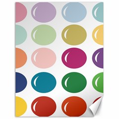 Brights Pastels Bubble Balloon Color Rainbow Canvas 18  X 24  