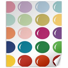 Brights Pastels Bubble Balloon Color Rainbow Canvas 20  X 24   by Mariart