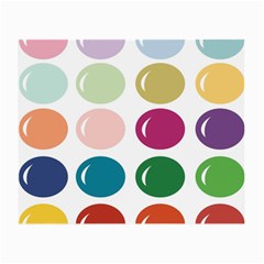 Brights Pastels Bubble Balloon Color Rainbow Small Glasses Cloth (2-side) by Mariart