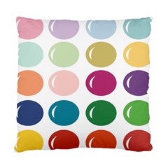 Brights Pastels Bubble Balloon Color Rainbow Standard Cushion Case (two Sides) by Mariart