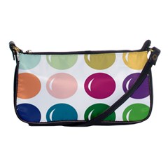 Brights Pastels Bubble Balloon Color Rainbow Shoulder Clutch Bags by Mariart