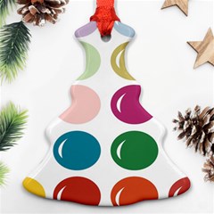 Brights Pastels Bubble Balloon Color Rainbow Christmas Tree Ornament (two Sides) by Mariart