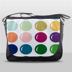 Brights Pastels Bubble Balloon Color Rainbow Messenger Bags by Mariart