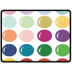 Brights Pastels Bubble Balloon Color Rainbow Double Sided Fleece Blanket (large) 