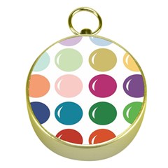 Brights Pastels Bubble Balloon Color Rainbow Gold Compasses by Mariart