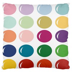 Brights Pastels Bubble Balloon Color Rainbow Large Flano Cushion Case (two Sides) by Mariart