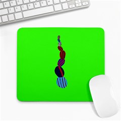 Egg Line Rainbow Green Large Mousepads